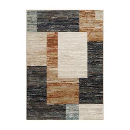 Sapana Carpet-Mats Grey & Brown Geometric No Shredding Polypropylene Carpet-picture-21