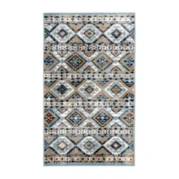Sapana Carpet-Mats Grey & Navy Blue Traditional No Shredding Carpet-picture-25