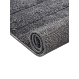 Sapana Carpet-Mats Grey Striped Anti-Skid Woollen Carpet image 4