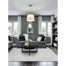 Sapana Carpet-Mats Grey Striped No Shredding Polyester Carpet-picture-19