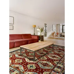 Sapana Carpet-Mats Maroon Traditional Anti-Skid Polypropylene Carpet-picture-10