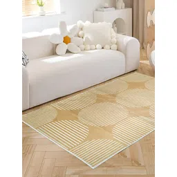 Sapana Carpet-Mats Yellow Geometric Anti-Skid Polyester Carpet-picture-15