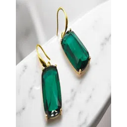 SAPRAA TRENDS Gold-Plated Stainless Steel Artificial Stones Drop Earrings-picture-17