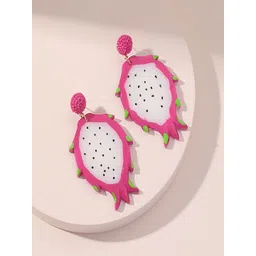 SAPRAA TRENDS Gold-Plated Stainless Steel Drop Earrings image 1