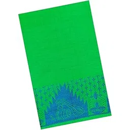 Saradhi Fashon's Bharatanatyam And Kuchipudi Dance Practice Saree(Parrot Green with R Blue Veena)-image-6