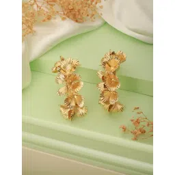 Saraf RS Jewellery Anti-Tarnish Gold Plated QuirkyStatement Hoops Earrings for Women-picture-22