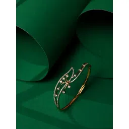 Saraf Rs Jewellery Gold Plated AD Studded Statement Bracelet-picture-30