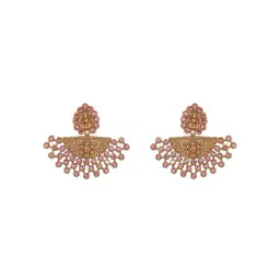 Saraf RS Jewellery Gold Statement Brass Earrings for Women-picture-35