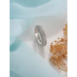 Saraf RS Jewellery Rhodium Statement AD Studded Minimal Engagement Band Adjustable Finger Ring-picture-21