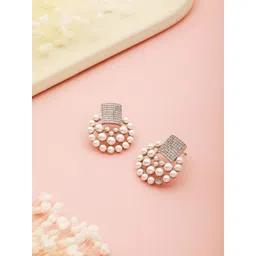 Saraf RS Jewellery Silver-Plated Contemporary Studs Earrings-picture-41