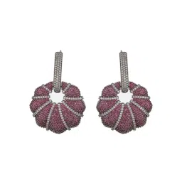 Saraf RS Jewellery Silver Statement Brass Earrings for Women-picture-34