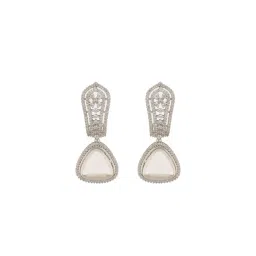 Saraf RS Jewellery Silver Statement Brass Earrings for Women-picture-33