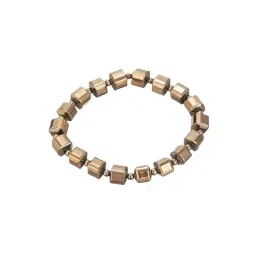 Saraf RS Jewellery Statement Natural Coated Pyrite Energy Bracelet with Round Cube Beads for Women-picture-14