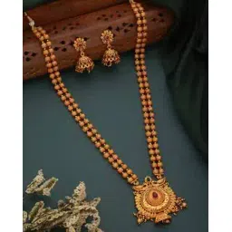 saraf rs jewellery Women Gold Plated Stones Studded Jewellery Set-picture-13