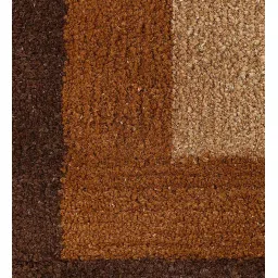 saral home Beige Geometric Cotton 6 ft x 9 ft Machine Made Carpet image 5