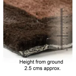 saral home Beige Geometric Cotton 6 ft x 9 ft Machine Made Carpet image 4