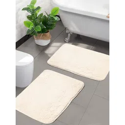 Saral Home 2Pcs Beige Anti Skid Bath Mats-picture-10
