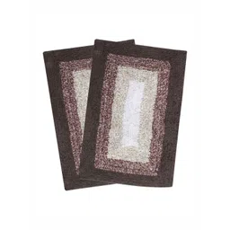 Saral Home 2Pcs Brown Anti Skid Bath Mats-picture-33