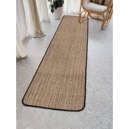 Saral Home Abstract Black Jute Anti Skid Runner-picture-41