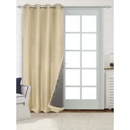 Saral Home Beige 4x9 ft. Room Darking Curtain Pack of 2-picture-18