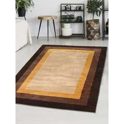 Saral Home Beige & Brown Printed Cotton Carpet-picture-33