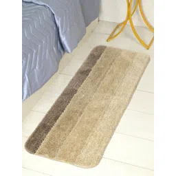 Saral Home Beige & Brown Striped Anti Slip Microfiber Runner-picture-27