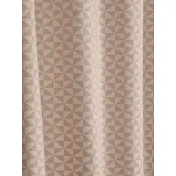 Saral Home Beige & Off White Geometric Room Darkening Window Curtain-picture-12