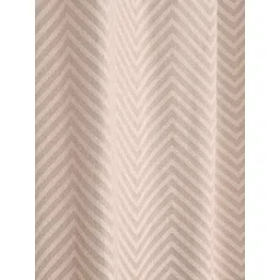 Saral Home Beige & Off White Set of 2 Geometric Room Darkening Window Curtain-picture-14