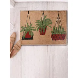 Saral Home Beige & Red 3 Pots Door Mat-picture-37