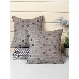 Saral Home Beige Chenille Cushion Covers - Set of 2-picture-18
