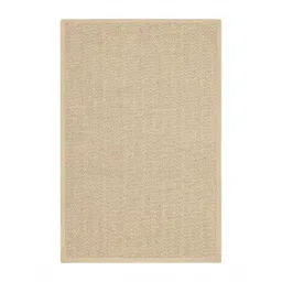 Saral Home Beige Chevron Textured Anti-Skid Jute & Cotton Carpet-picture-27