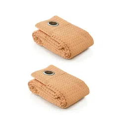 Saral Home Beige Cotton Checkered Curtain-picture-22