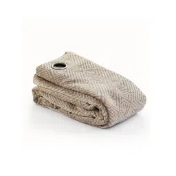 Saral Home Beige Polyester Geometric Curtain-picture-19