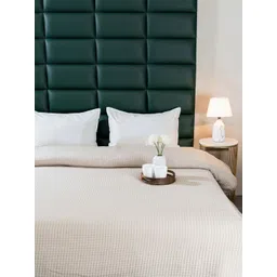 Saral Home Beige Printed Cotton 400 GSM Mild Winter Comforter-picture-20