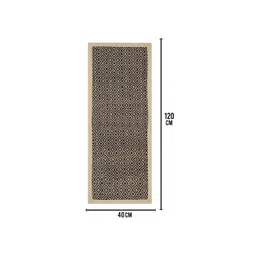 Saral Home Black & Beige Printed Anti-Skid Floor Runner image 3