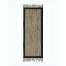 Saral Home Black & Beige Woven Anti-Slip Floor Runner-picture-19
