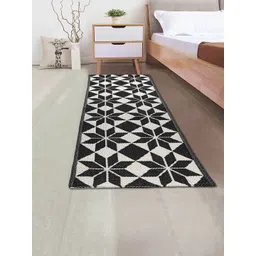 Saral Home Black & White Handwoven Floor Runner-picture-55