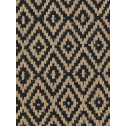 Saral Home Black Jute & Cotton Anti-Slip Strong Border Carpet image 2