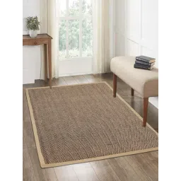 Saral Home Black Jute & Cotton Chevron Anti-Slip Strong Border Carpet-picture-19