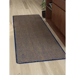 Saral Home Blue & Beige Handloom Geometric Runner-picture-23