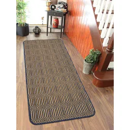 Saral Home Blue & Beige Printed Anti-Skid Bed Runner-picture-19