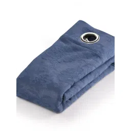 Saral Home Blue Cotton Geometric Curtain-picture-10