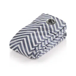 Saral Home Blue Cotton Geometric Curtain-picture-15