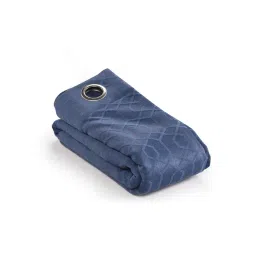 Saral Home Blue Cotton Geometric Curtain-picture-22