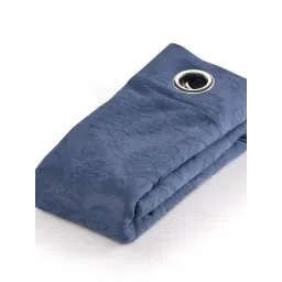 Saral Home Blue Cotton Geometric Curtain-picture-42