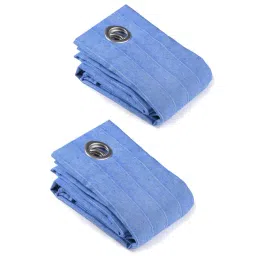 Saral Home Blue Cotton Plain Curtain-picture-22