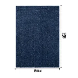 Saral Home Blue Polyester Antiskid Backing Modern Design Floor Carpet-picture-16