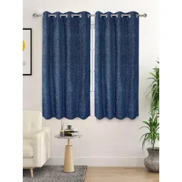 Saral Home Blue Polyester Tic-Tac Curtain-picture-32