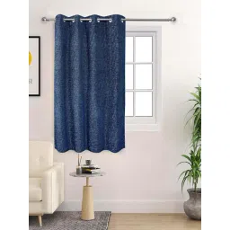 Saral Home Blue Polyester Tic-Tac Curtain-picture-31