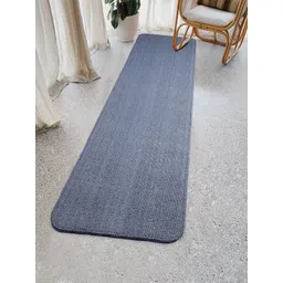 Saral Home Blue Solid Anti Slip Polyester Kitchen Runner-picture-10